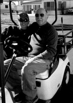 Rhonda with her husband Frank in their early days of working at the park